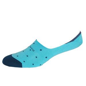 Marcoliani Men's Polka Dot Invisible Touch Liner Sock